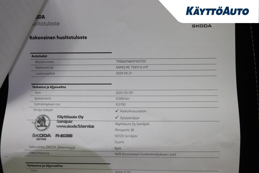 Skoda Kamiq vaihtoauto