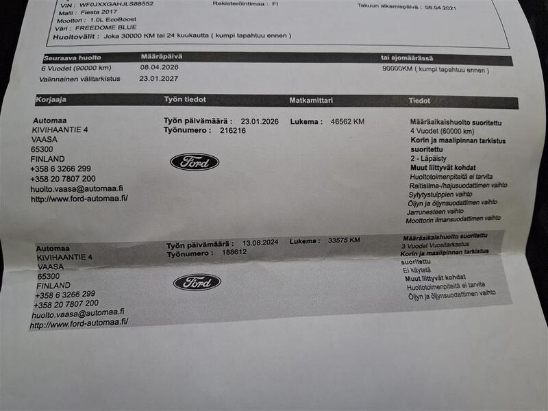 Ford Fiesta vaihtoauto