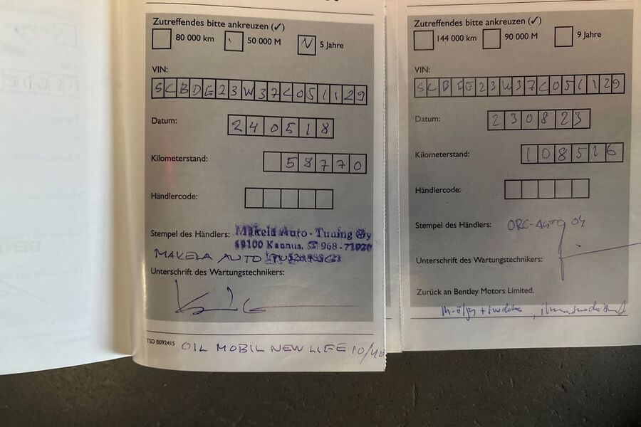 Bentley Continental vaihtoauto