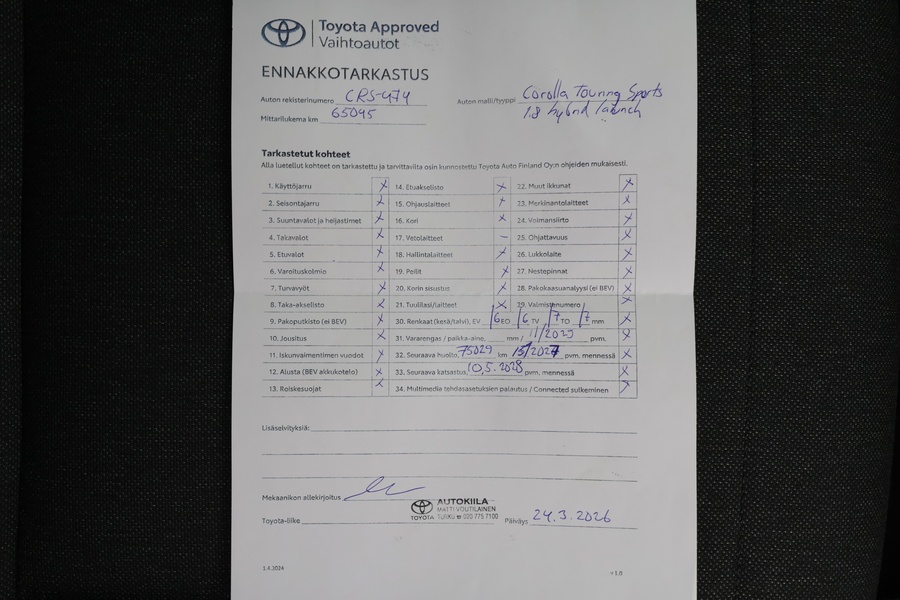 Toyota Corolla vaihtoauto