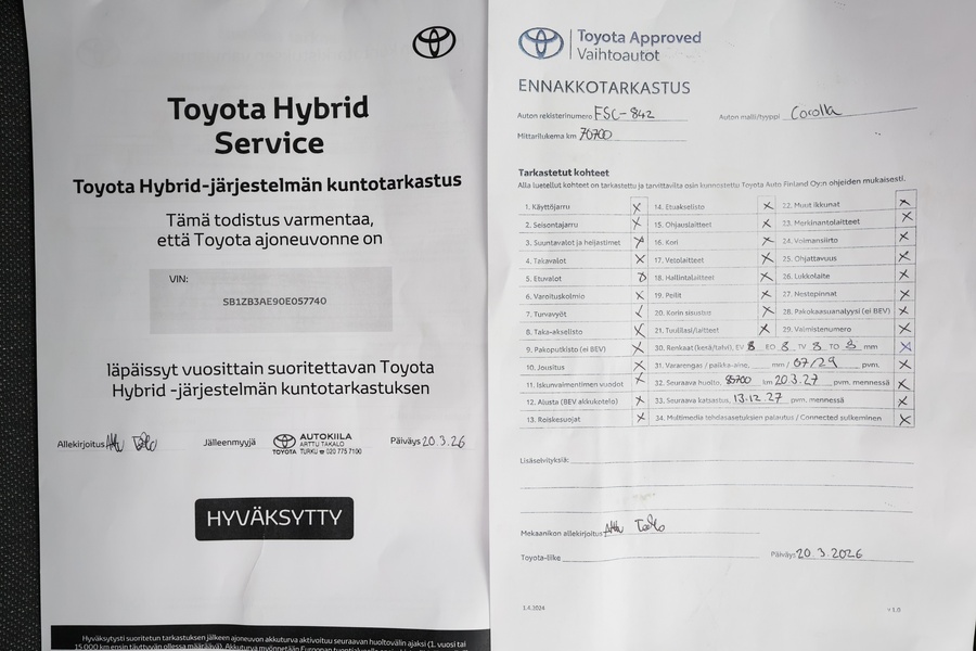 Toyota Corolla vaihtoauto