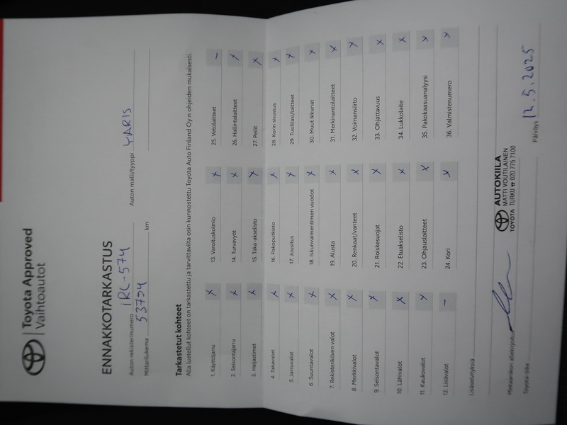 Toyota Yaris vaihtoauto