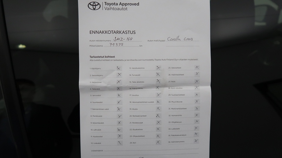 Toyota Corolla Cross vaihtoauto