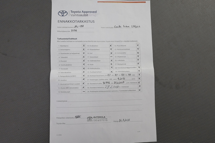 Toyota Corolla vaihtoauto