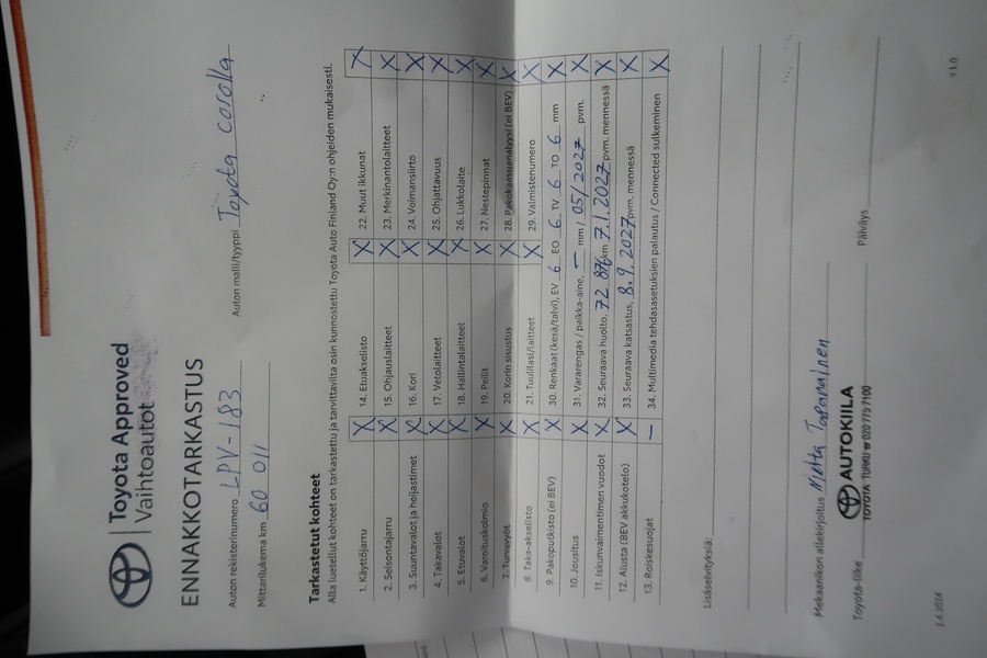 Toyota Corolla vaihtoauto