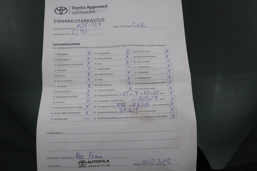 Toyota Corolla vaihtoauto