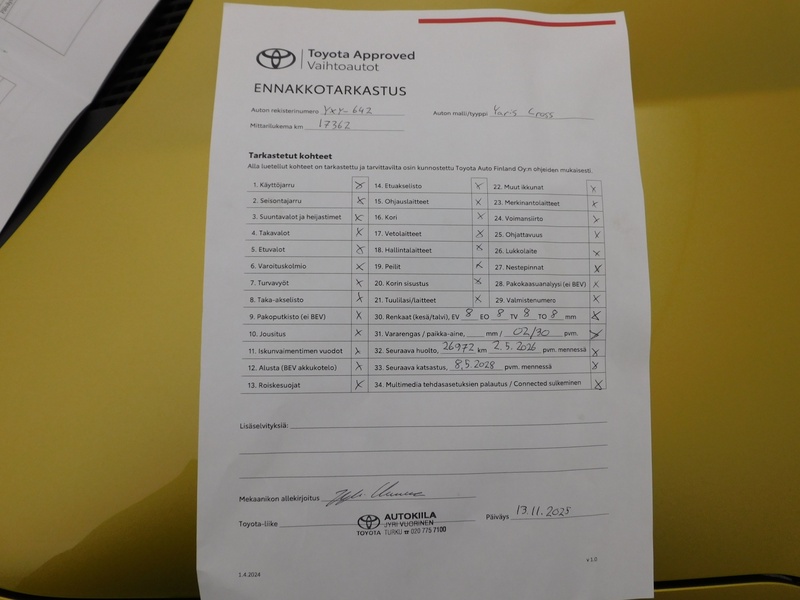 Toyota Yaris Cross vaihtoauto