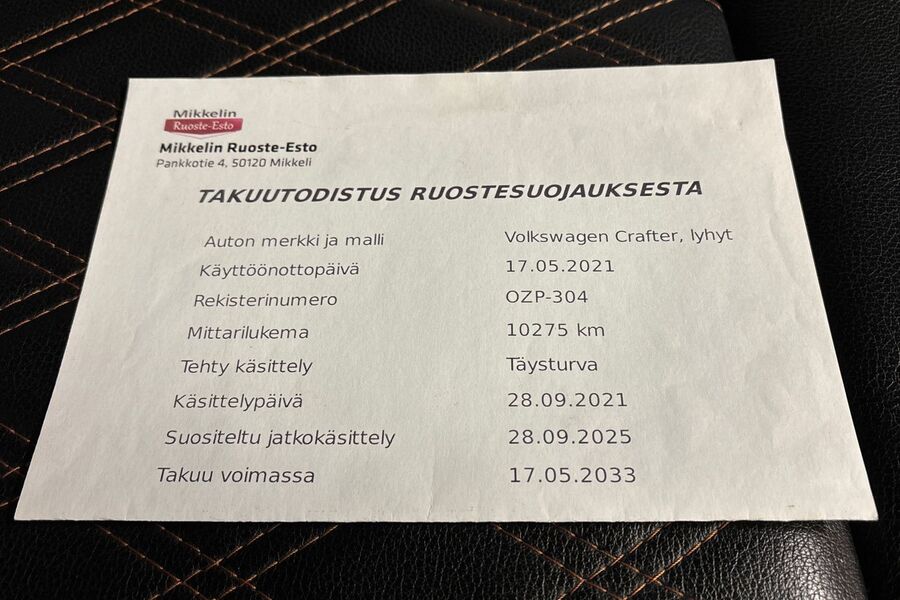 Volkswagen Crafter vaihtoauto