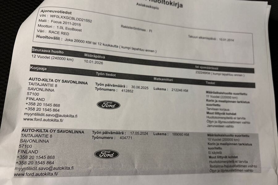 Ford Focus vaihtoauto