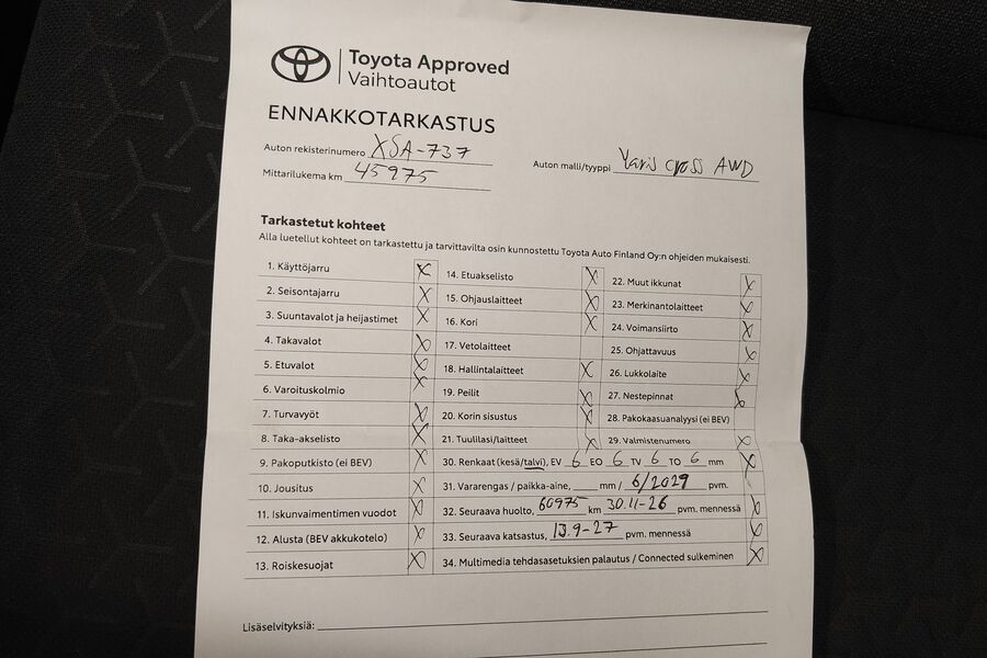 Toyota Yaris Cross vaihtoauto