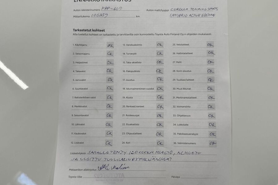 Toyota Corolla vaihtoauto