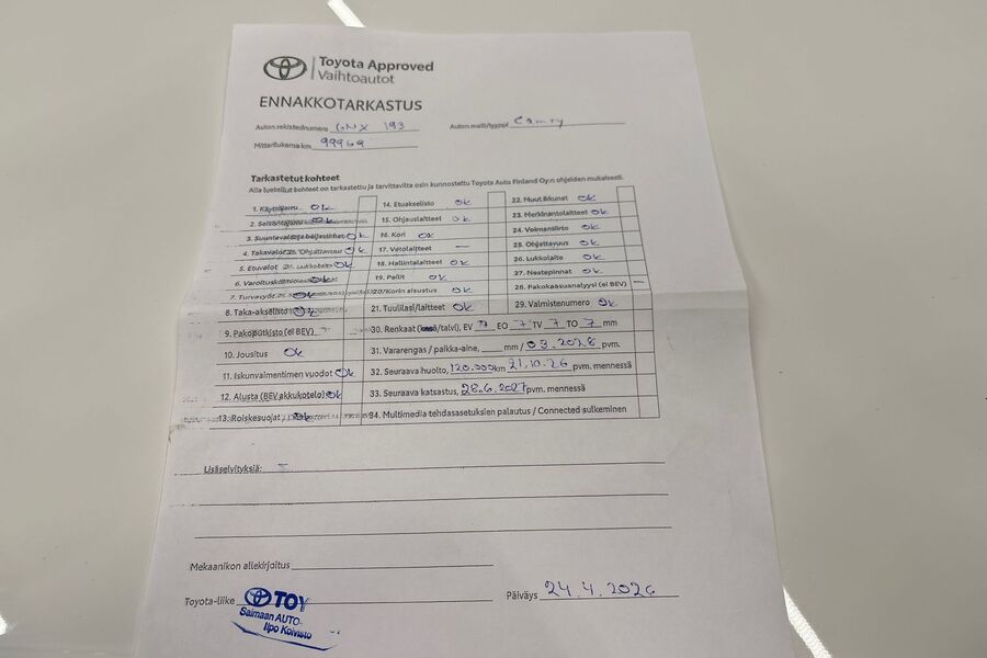 Toyota Camry vaihtoauto