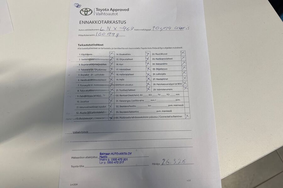 Toyota Auris vaihtoauto