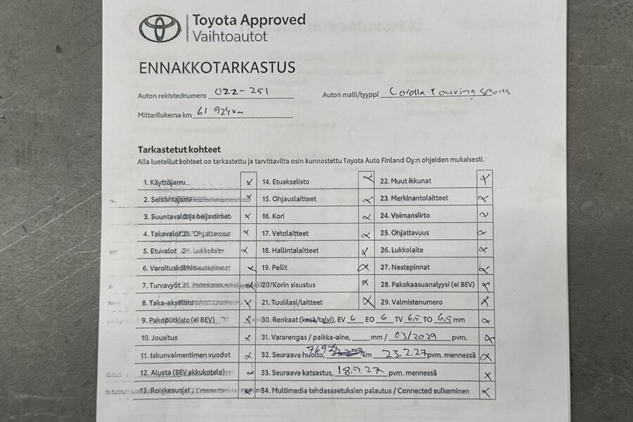 Toyota Corolla vaihtoauto