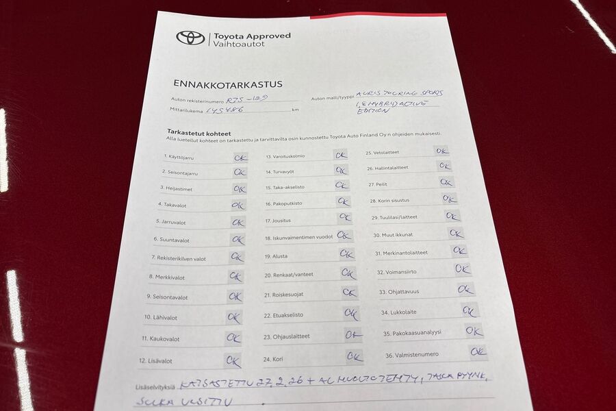 Toyota Auris vaihtoauto