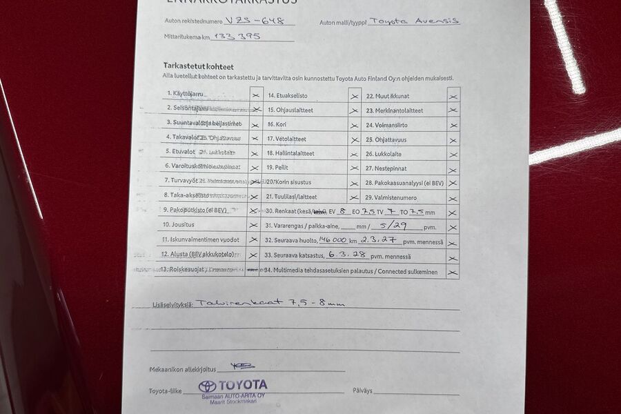 Toyota Avensis vaihtoauto