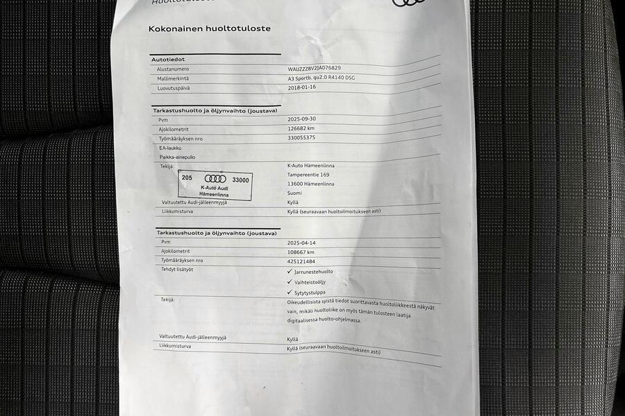 Audi A3 vaihtoauto
