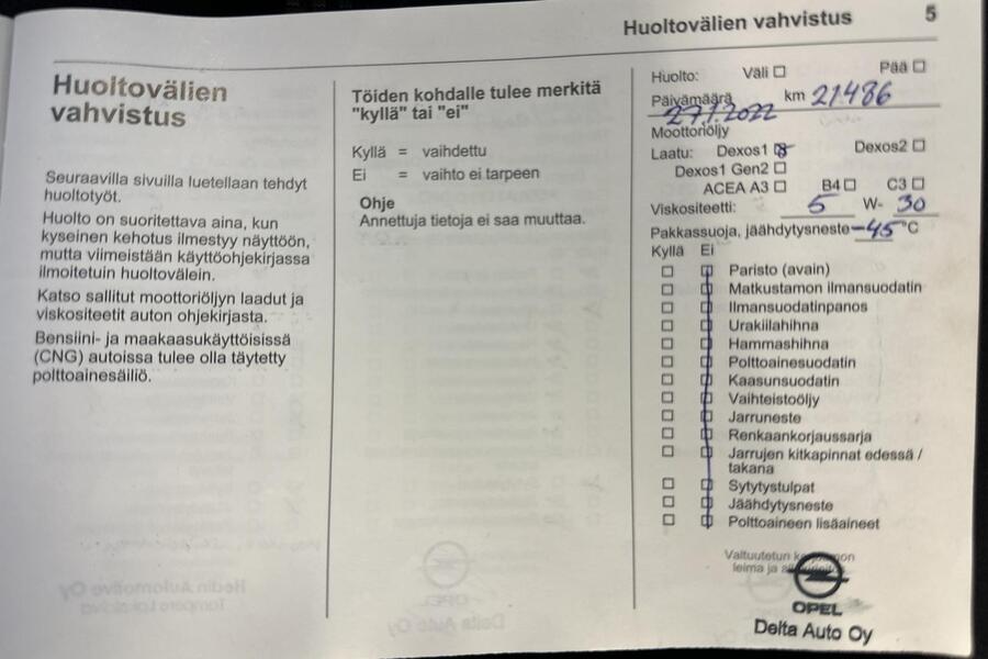 Opel Astra vaihtoauto