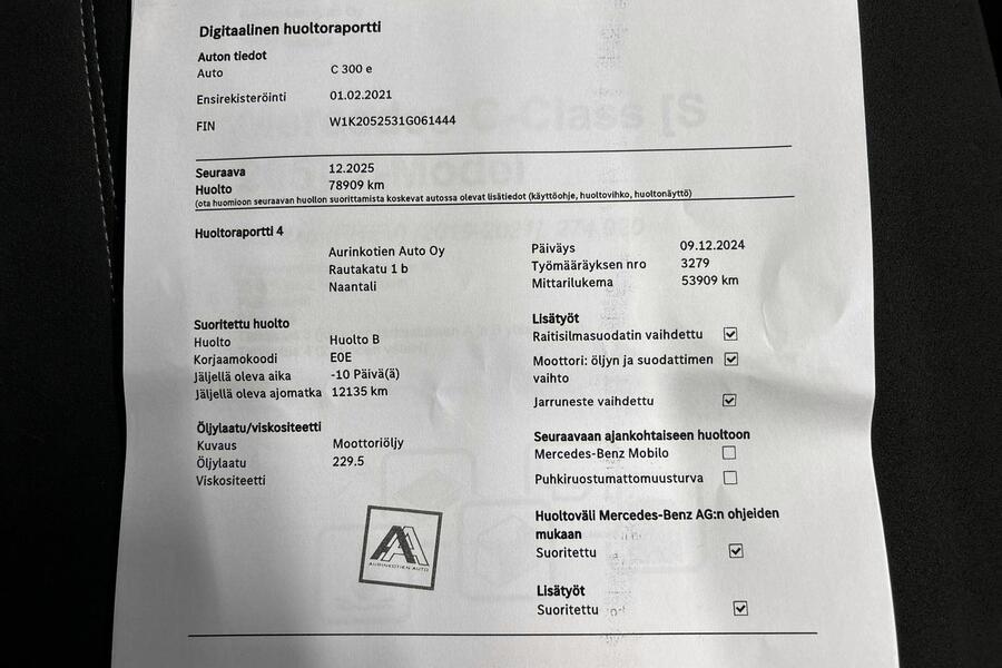 Mercedes-Benz C vaihtoauto