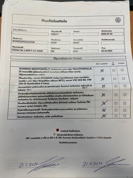 Volkswagen Passat vaihtoauto