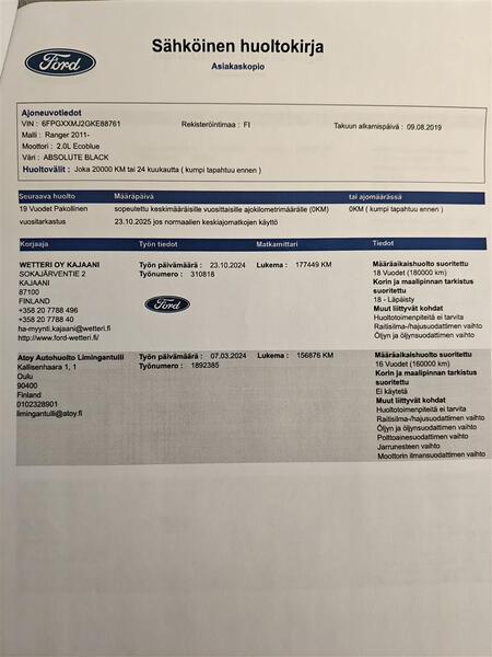 Ford Ranger vaihtoauto