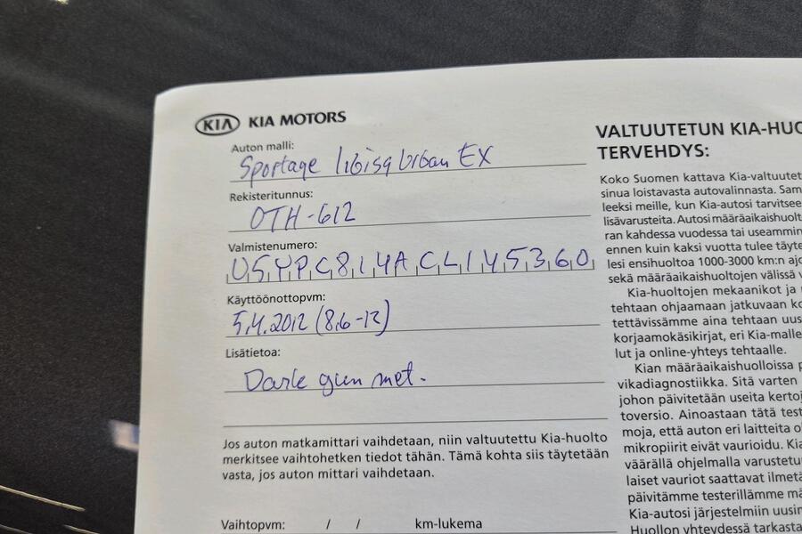 Kia Sportage vaihtoauto