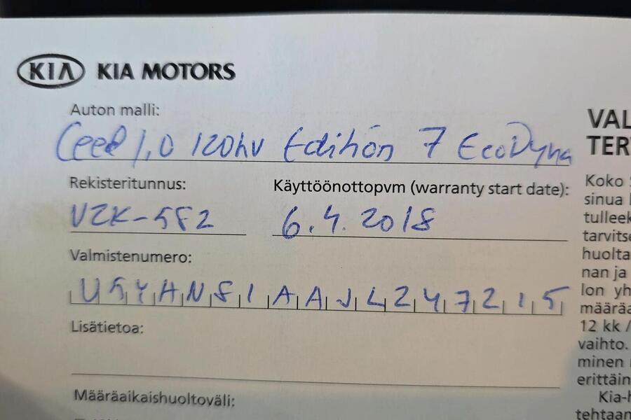 Kia Ceed vaihtoauto