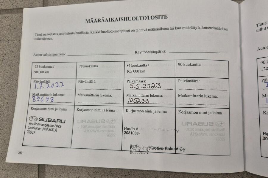 Subaru Outback vaihtoauto