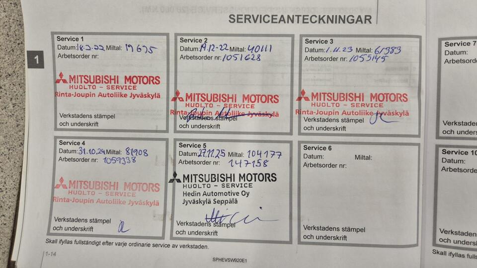 Mitsubishi Outlander PHEV vaihtoauto