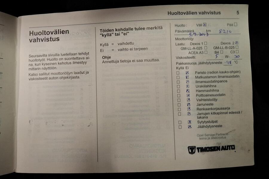 Opel Zafira vaihtoauto