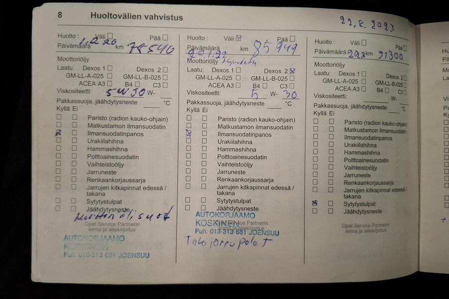 Opel Zafira vaihtoauto