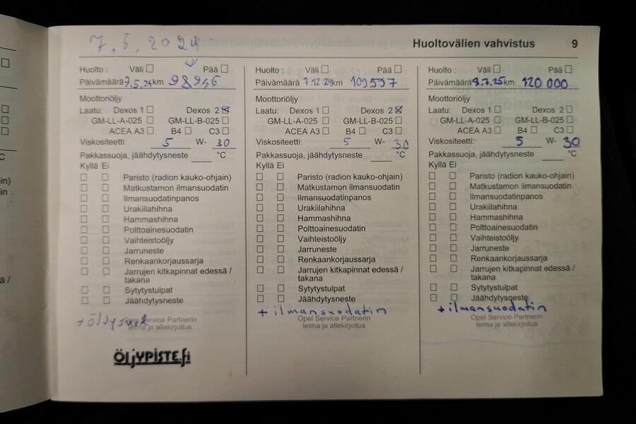 Opel Zafira vaihtoauto