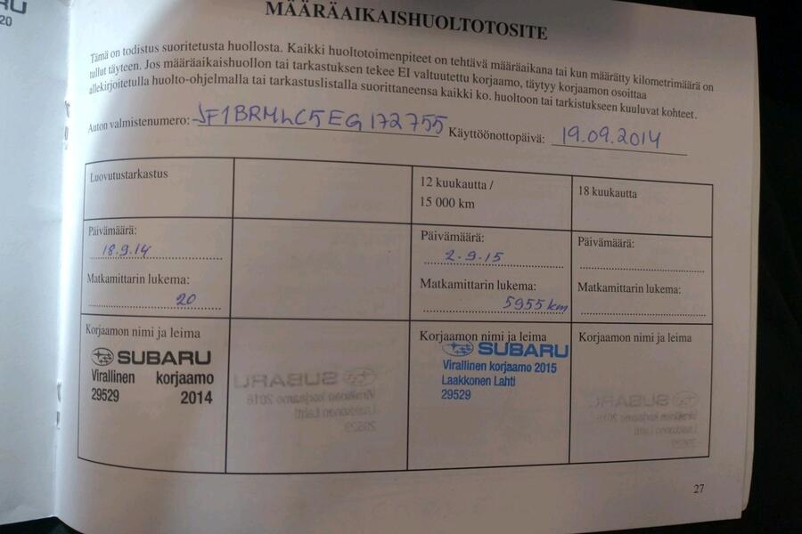 Subaru Outback vaihtoauto