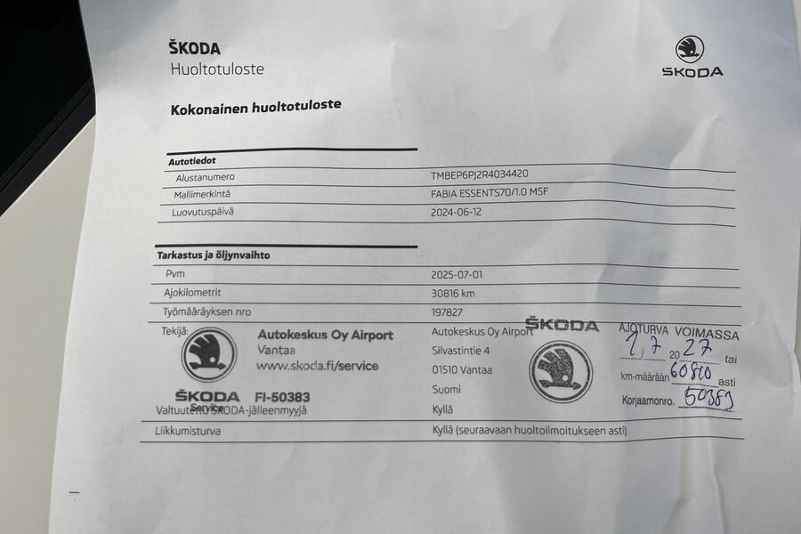 Skoda Fabia vaihtoauto