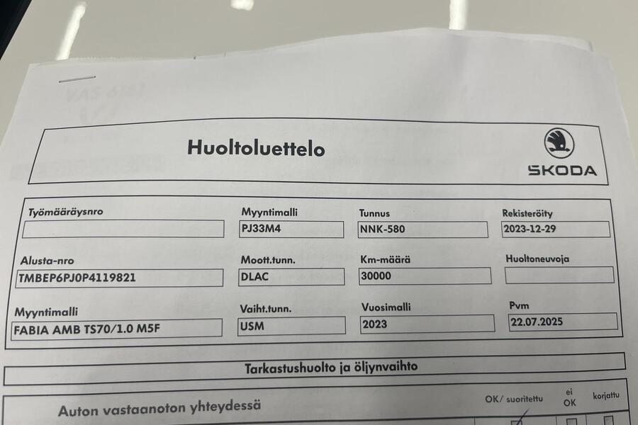 Skoda Fabia vaihtoauto