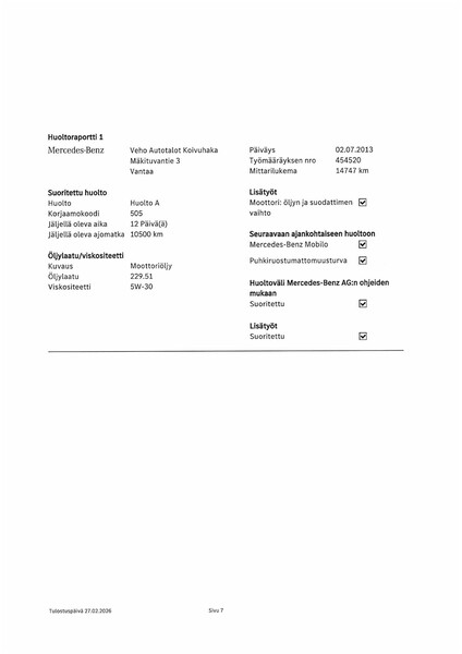 Mercedes-Benz B vaihtoauto