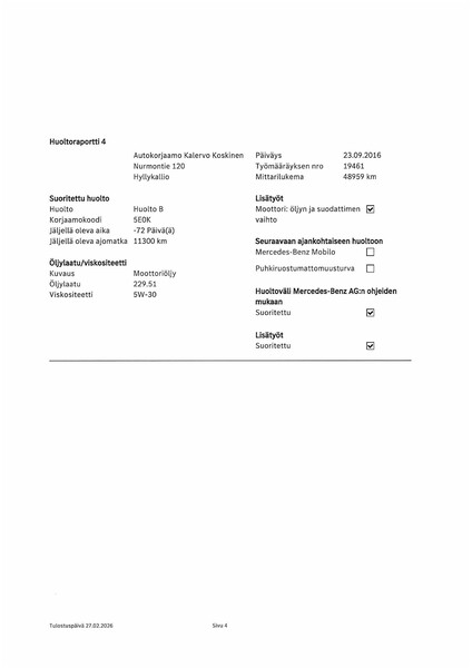 Mercedes-Benz B vaihtoauto