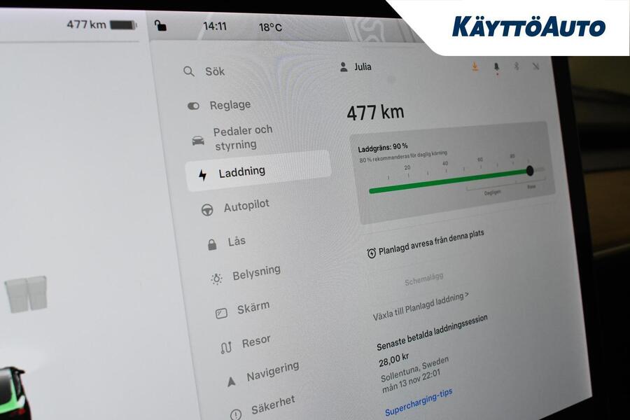 Tesla Model 3 vaihtoauto