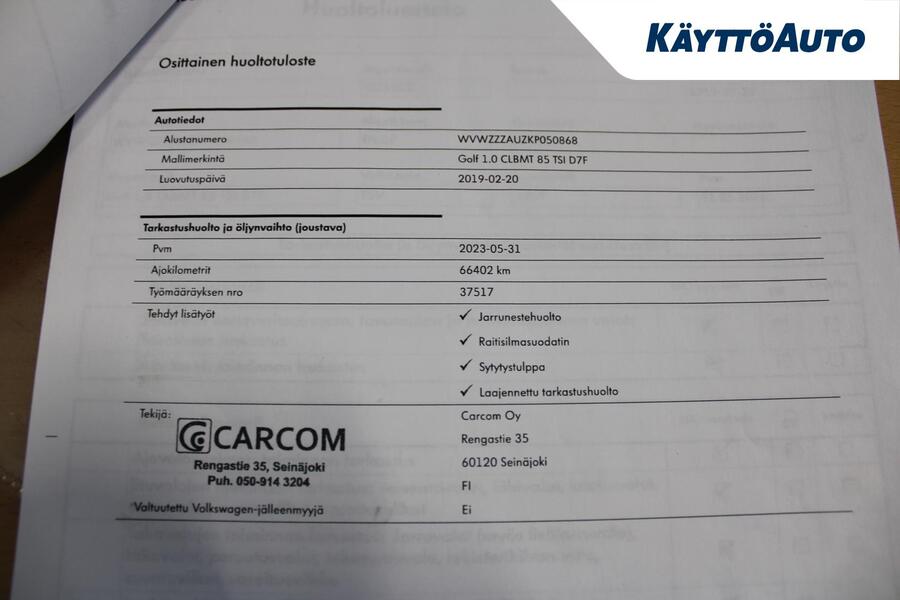 Volkswagen Golf vaihtoauto