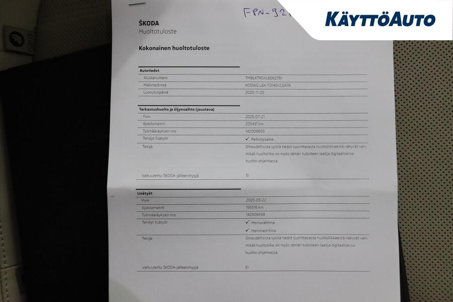 Skoda Kodiaq vaihtoauto