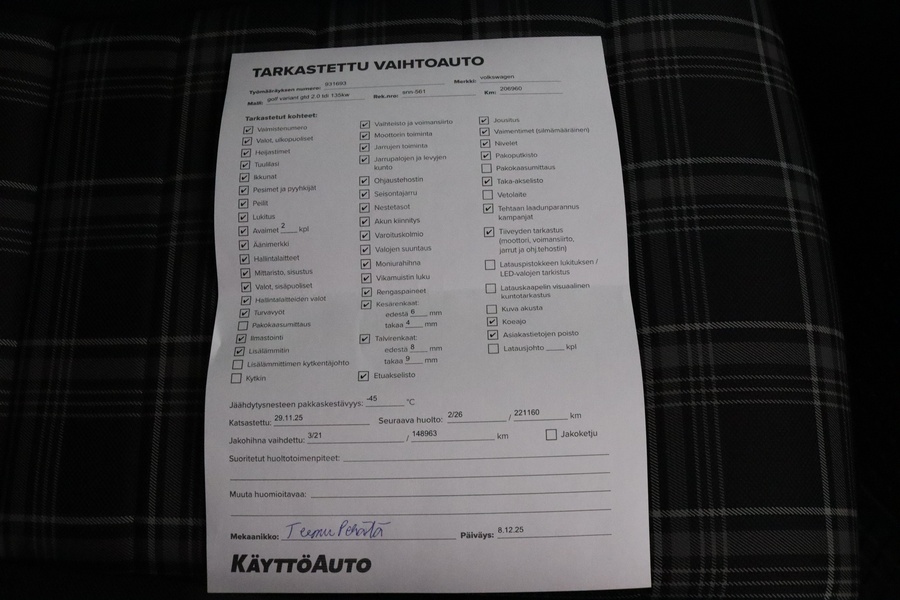 Volkswagen Golf vaihtoauto