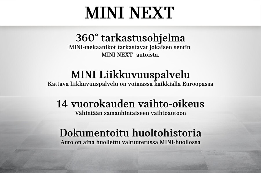 Mini Hatchback vaihtoauto