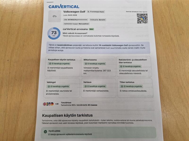 Volkswagen Golf vaihtoauto