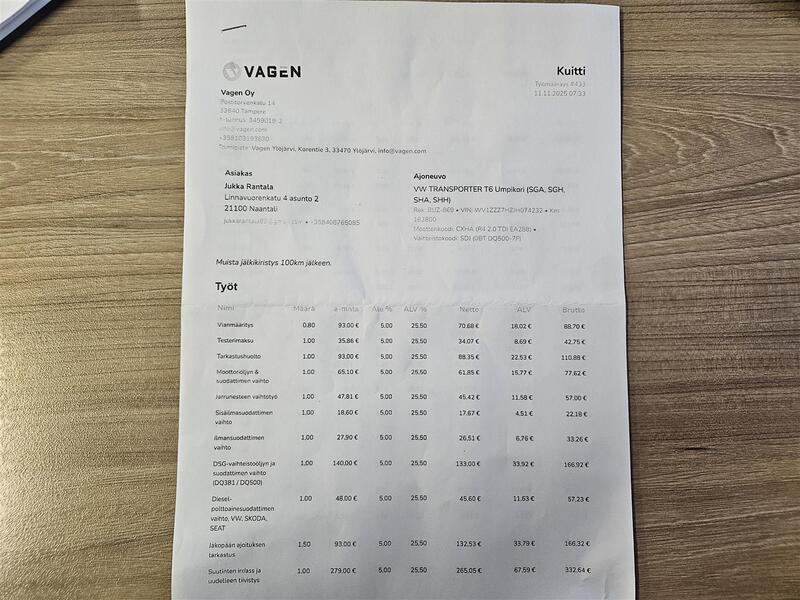 Volkswagen Transporter vaihtoauto