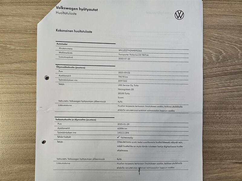 Volkswagen Transporter vaihtoauto