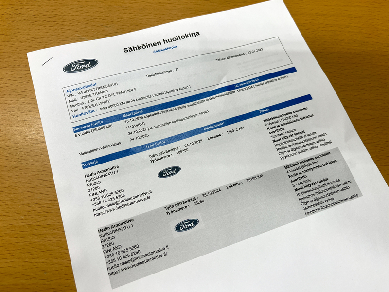 Ford Transit vaihtoauto