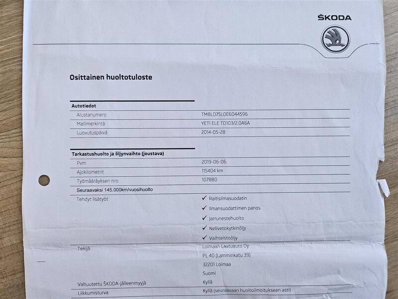 Skoda Yeti vaihtoauto