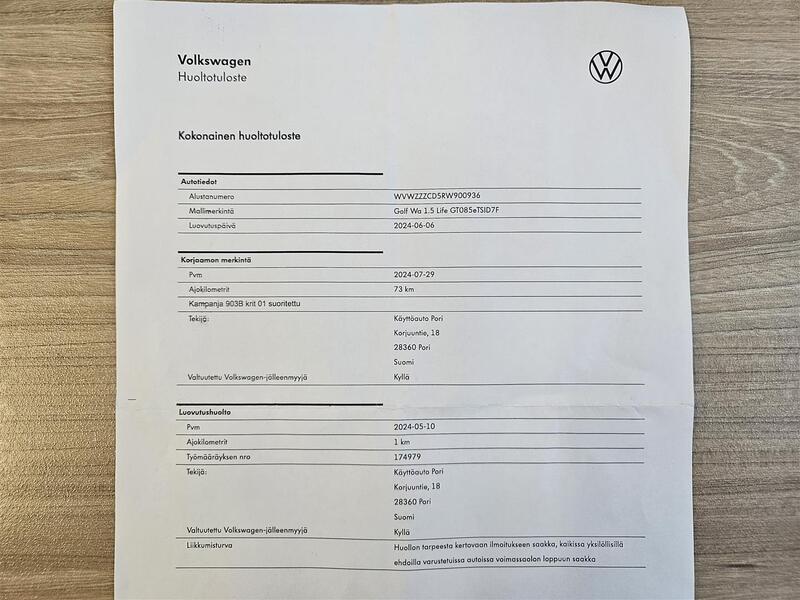 Volkswagen Golf vaihtoauto