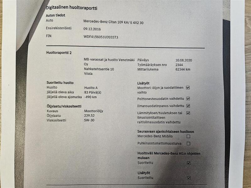 Mercedes-Benz Citan vaihtoauto