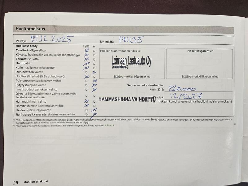 Skoda Octavia vaihtoauto